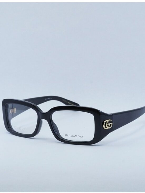 Gucci GG1406O 001 Eyeglasses Black 53mm Rectangle Frame main image 5